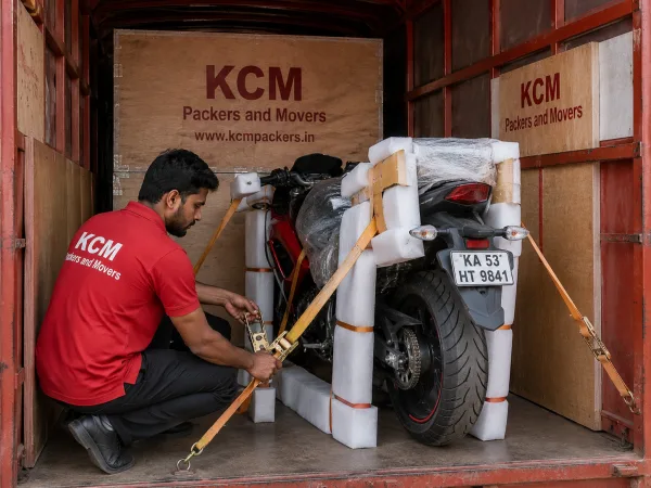 Bike transport with secure loading