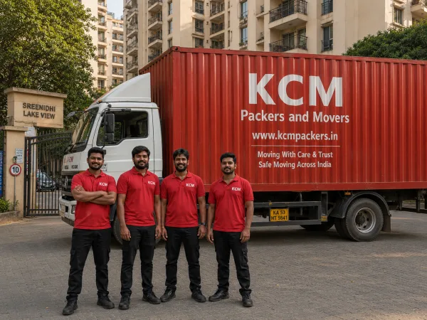 KCM team with branded truck
