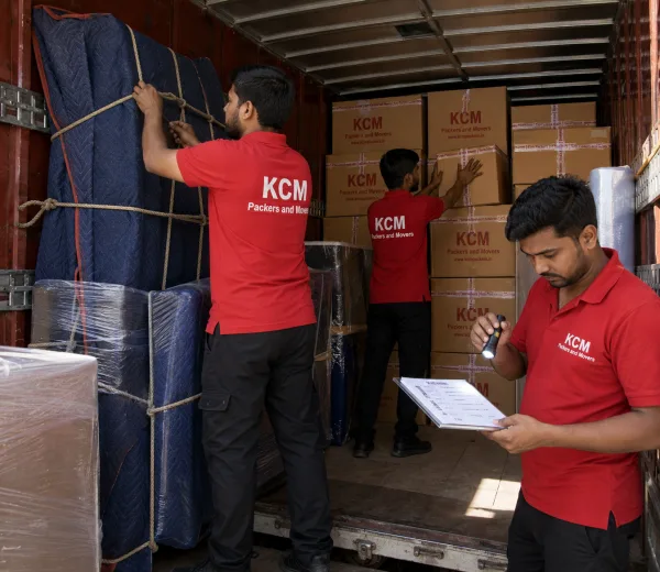 KCM crew handling a home move in Delta IV Greater Noida