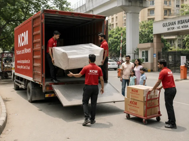 Professional KCM packers and movers serving homes and businesses in Noida