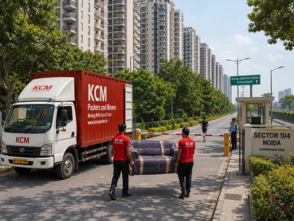 Packers and Movers in Sector 104 Noida Expressway-side residential belt