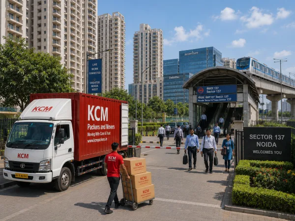 Packers and Movers in Sector 137 Noida Expressway high-rise corridor