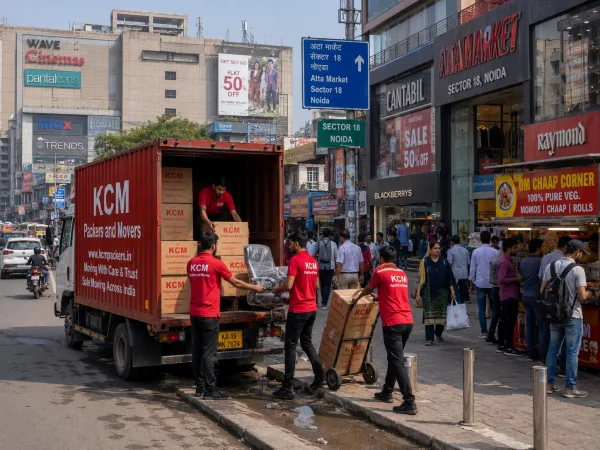 Packers and Movers in Sector 18 Noida near Atta Market and DLF Mall of India