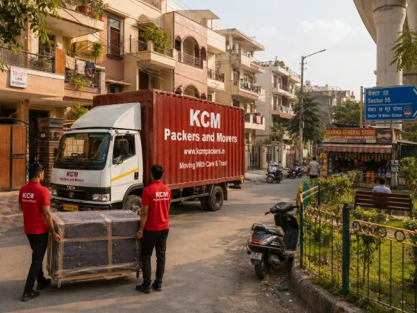 Packers and Movers in Sector 55 Noida residential and market belt