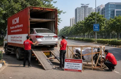 Car and Bike Transport by KCM Packers and Movers in Noida